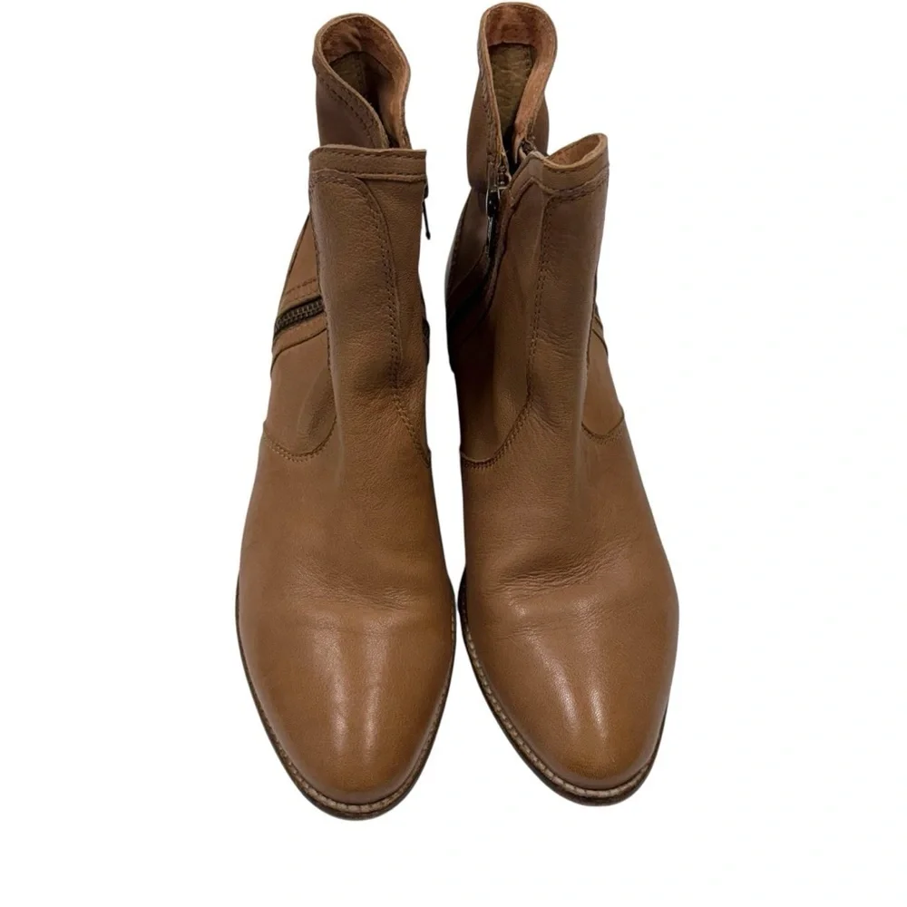 Anthropologie Seychelles Women's Lucky Pennies tan Ankle Boot sz 9